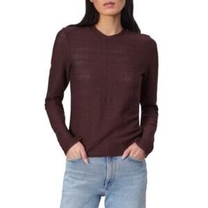 NWT Rag & Bone Julia Textured Knit Crewneck Long Sleeve Top Size Small